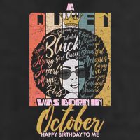 A Queen Was Born In October Golf Towel
