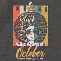 A Queen Was Born In October Vector Backpack