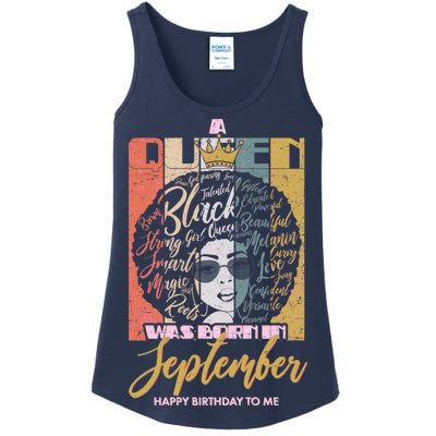 A Queen Was Born In September Ladies Essential Tank