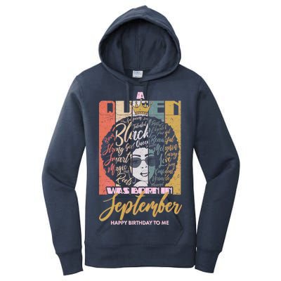 A Queen Was Born In September Women's Pullover Hoodie