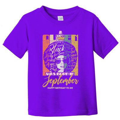 A Queen Was Born In September Toddler T-Shirt