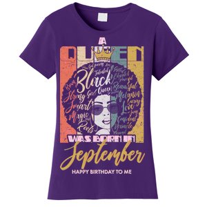 A Queen Was Born In September Women's T-Shirt