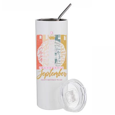 A Queen Was Born In September Stainless Steel Tumbler