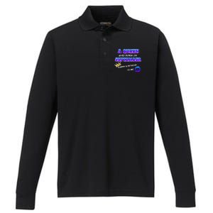 A Queen Was Born In September Happy Birthday To Me Performance Long Sleeve Polo