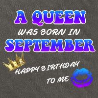 A Queen Was Born In September Happy Birthday To Me Cotton Canvas Backpack