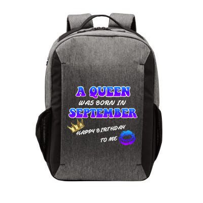 A Queen Was Born In September Happy Birthday To Me Vector Backpack