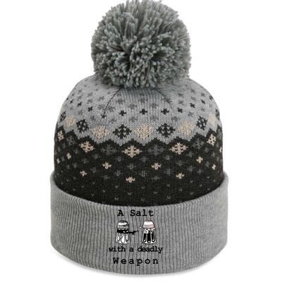 A Salt With A Deadly Weapon The Baniff Cuffed Pom Beanie