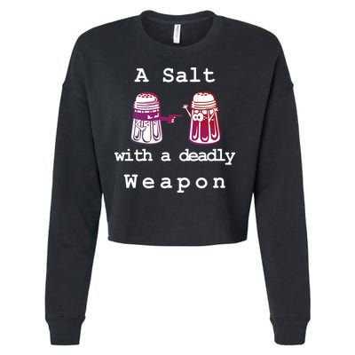 A Salt With A Deadly Weapon Cropped Pullover Crew