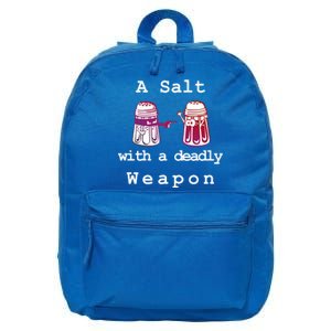 A Salt With A Deadly Weapon 16 in Basic Backpack