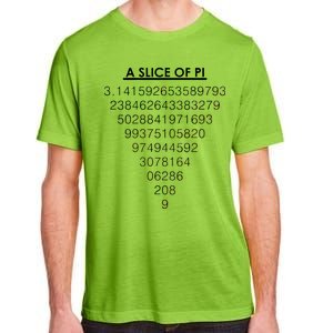 A Slice of Pi Pie Funny Pi Day Math Geek Logo Adult ChromaSoft Performance T-Shirt