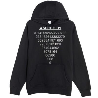 A Slice of Pi Pie Funny Pi Day Math Geek Logo Premium Pullover Hoodie