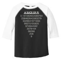 A Slice of Pi Pie Funny Pi Day Math Geek Logo Toddler Fine Jersey T-Shirt