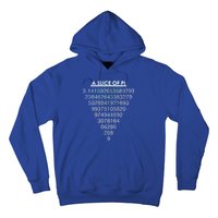 A Slice of Pi Pie Funny Pi Day Math Geek Logo Hoodie