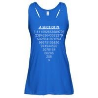 A Slice of Pi Pie Funny Pi Day Math Geek Logo Ladies Essential Flowy Tank