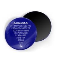 A Slice of Pi Pie Funny Pi Day Math Geek Logo Magnet
