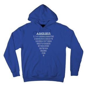 A Slice of Pi Pie Funny Pi Day Math Geek Logo Tall Hoodie