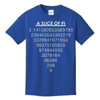 A Slice of Pi Pie Funny Pi Day Math Geek Logo Kids T-Shirt