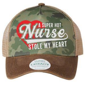 A Super Hot Nurse Stole My Heart Legacy Tie Dye Trucker Hat