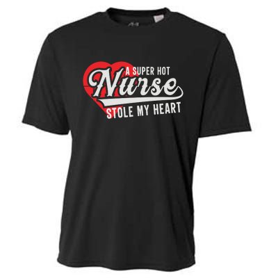 A Super Hot Nurse Stole My Heart Cooling Performance Crew T-Shirt