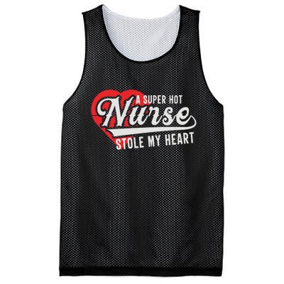 A Super Hot Nurse Stole My Heart Mesh Reversible Basketball Jersey Tank