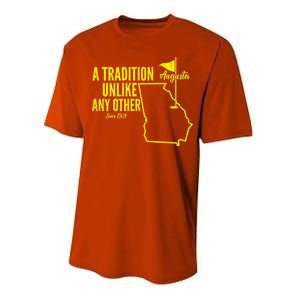 A Tradition Unlike Any Other Augusta Georgia Golfing Performance Sprint T-Shirt