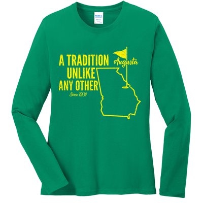 A Tradition Unlike Any Other Augusta Georgia Golfing Ladies Long Sleeve Shirt
