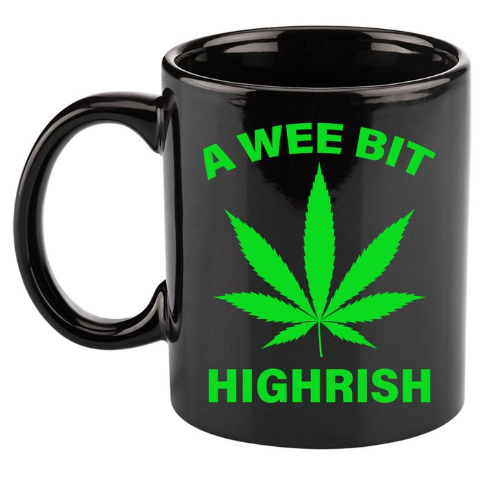 A Wee Bit Highrish 11oz C Handle Ceramic Mug