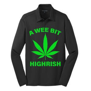 A Wee Bit Highrish Silk Touch Performance Long Sleeve Polo