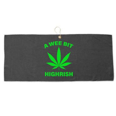 A Wee Bit Highrish Large Microfiber Waffle Golf Towel