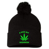 A Wee Bit Highrish Pom Pom 12in Knit Beanie