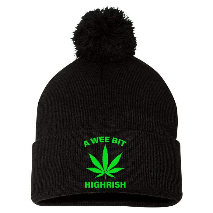 A Wee Bit Highrish Pom Pom 12in Knit Beanie