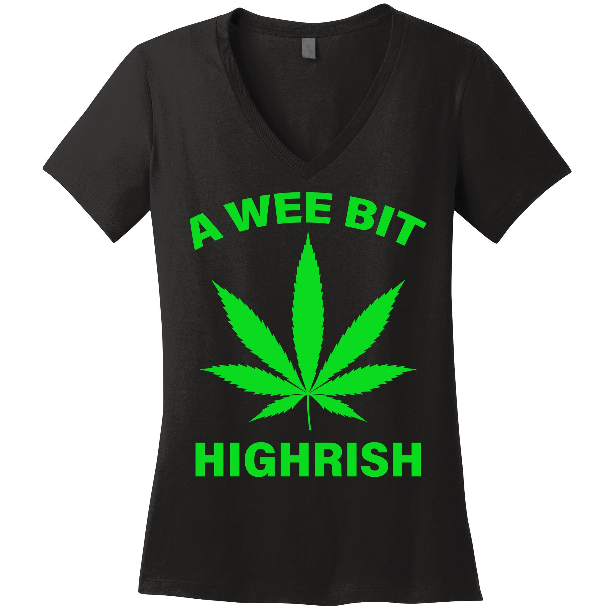 A Wee Bit Highrish Women's V-Neck T-Shirt