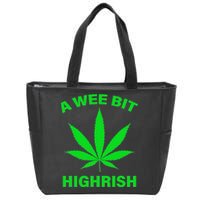 A Wee Bit Highrish Zip Tote Bag