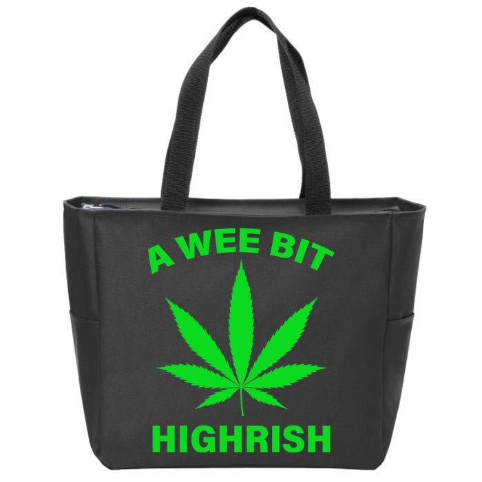 A Wee Bit Highrish Zip Tote Bag