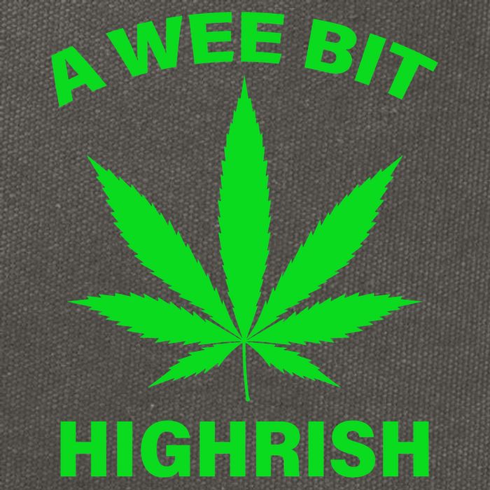 A Wee Bit Highrish Cotton Canvas Backpack