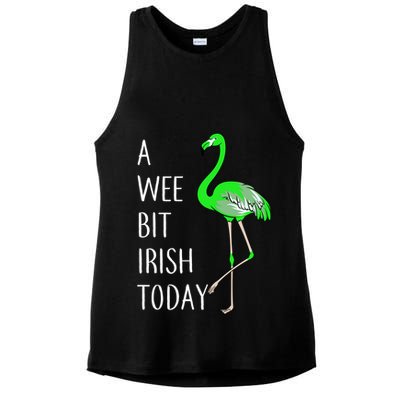 A Wee Bit Irish Today Flamingo Ladies PosiCharge Tri-Blend Wicking Tank