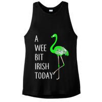 A Wee Bit Irish Today Flamingo Ladies PosiCharge Tri-Blend Wicking Tank