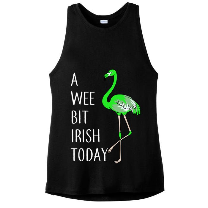 A Wee Bit Irish Today Flamingo Ladies PosiCharge Tri-Blend Wicking Tank
