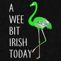 A Wee Bit Irish Today Flamingo Ladies PosiCharge Tri-Blend Wicking Tank
