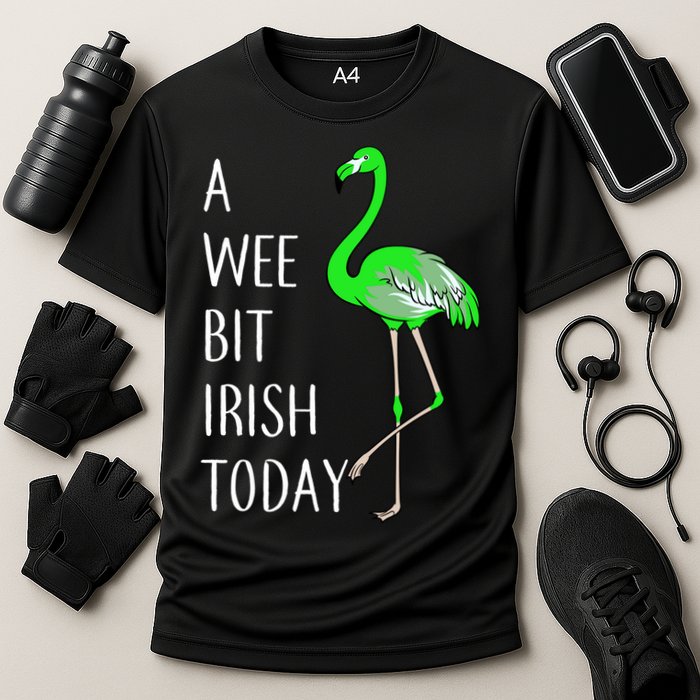 A Wee Bit Irish Today Flamingo Performance Shirt