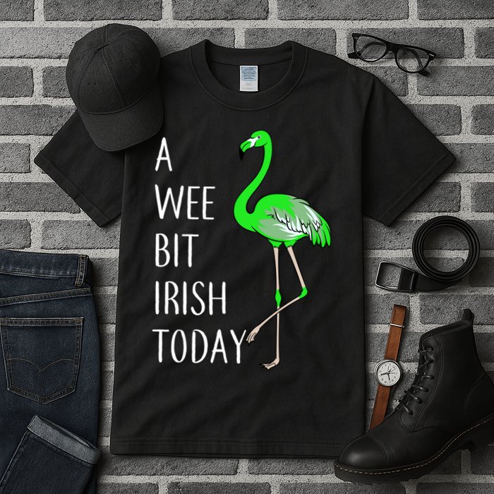 A Wee Bit Irish Today Flamingo Tall T-Shirt