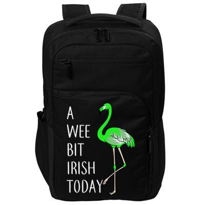 A Wee Bit Irish Today Flamingo Impact Tech Backpack