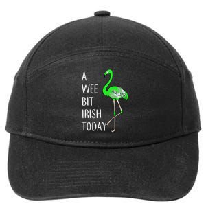 A Wee Bit Irish Today Flamingo 7-Panel Snapback Hat