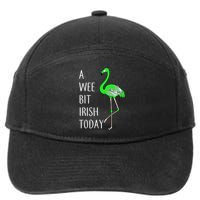 A Wee Bit Irish Today Flamingo 7-Panel Snapback Hat