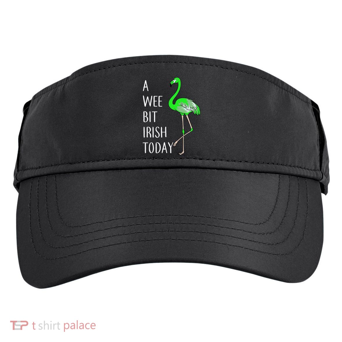 A Wee Bit Irish Today Flamingo Adult Drive Performance Visor