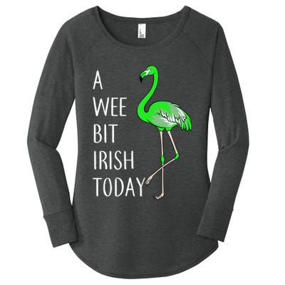 A Wee Bit Irish Today Flamingo Women's Perfect Tri Tunic Long Sleeve Shirt