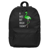A Wee Bit Irish Today Flamingo 16 in Basic Backpack