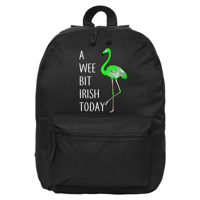 A Wee Bit Irish Today Flamingo 16 in Basic Backpack