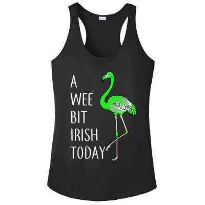 A Wee Bit Irish Today Flamingo Ladies PosiCharge Competitor Racerback Tank