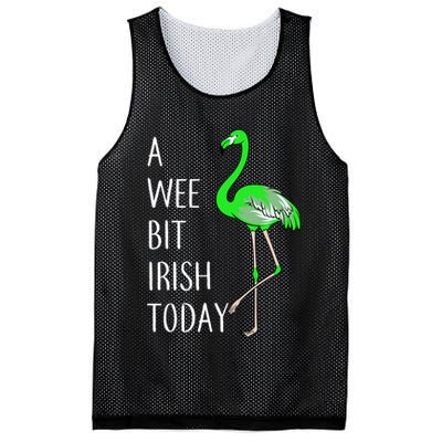 A Wee Bit Irish Today Flamingo Mesh Reversible Basketball Jersey Tank